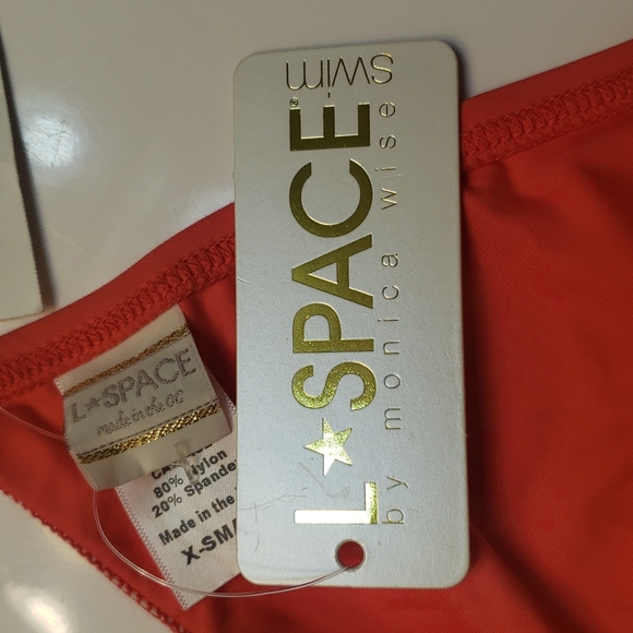 L* Space Coral Audrey fringe Plunge Bikini - Picture 12 of 16